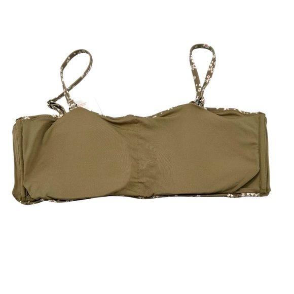 Andie Swim The Bora Bora Bandeau Bikini Top- Ditsy Floral Olive - Picture 5 of 6